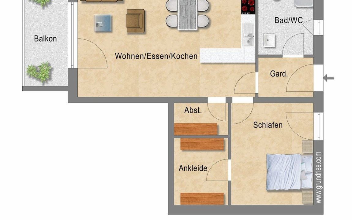 2-Zimmer-Eigentumswohnungen KfW 40 Plus Standard Neubau in Deggendorf