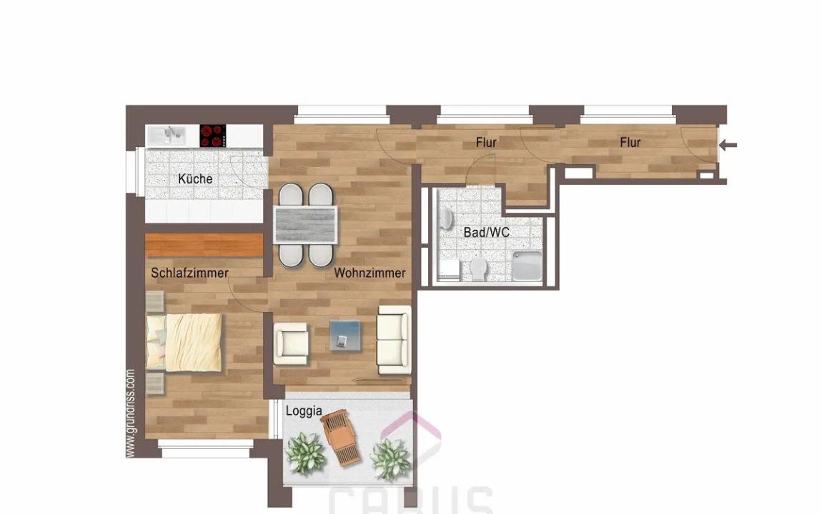 2-Zimmer Mietwohnung Deggendorf